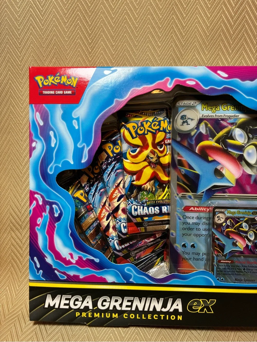 Mega Greninja GX Premium Collection Unopened Box